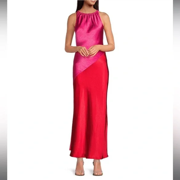 Sugarlips Dresses Sugarlips Kavela Color Block Halter Neck